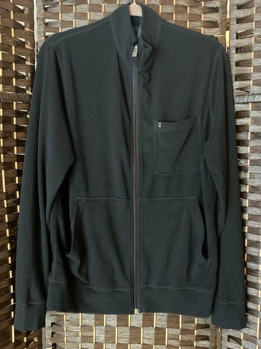 Landau/White Cross CRFT WJ706 Unisex Reversible Scrub Jacket Black Medium.